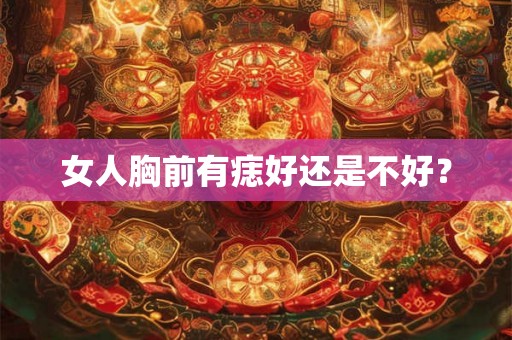 女人胸前有痣好还是不好? 女人胸前有痣好还是不好?