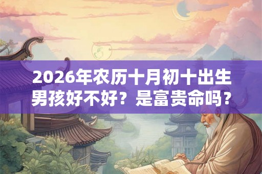 2026年农历十月初十出生男孩好不好？是富贵命吗？