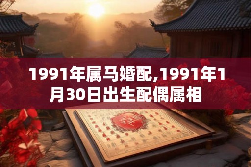 1991年属马婚配,1991年1月30日出生配偶属相