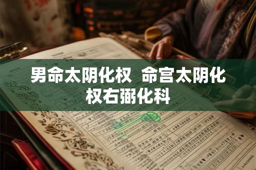 男命太阴化权 命宫太阴化权右弼化科 男命太阴化权 命宫太阴化权右弼化科