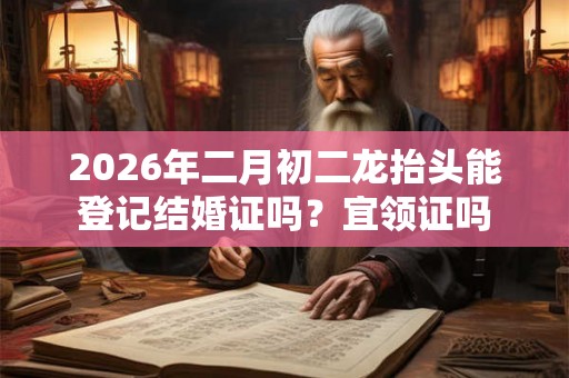 2026年二月初二龙抬头能登记结婚证吗？宜领证吗