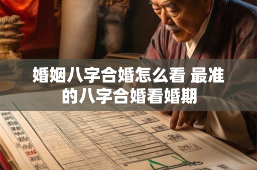 婚姻八字合婚怎么看 最准的八字合婚看婚期