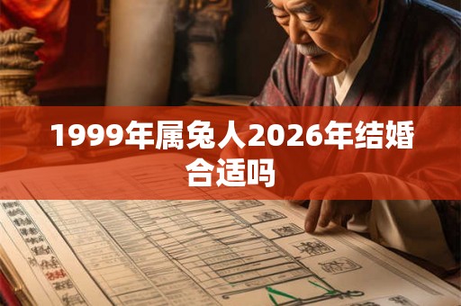 1999年属兔人2026年结婚合适吗