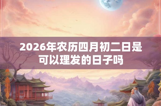 2026年农历四月初二日是可以理发的日子吗