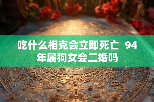 吃什么相克会立即死亡  94年属狗女会二婚吗