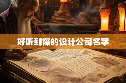 好听到爆的设计公司名字 好听到爆的设计公司名字