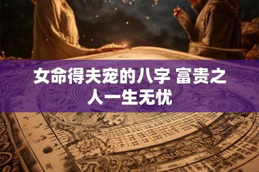 女命得夫宠的八字 富贵之人一生无忧