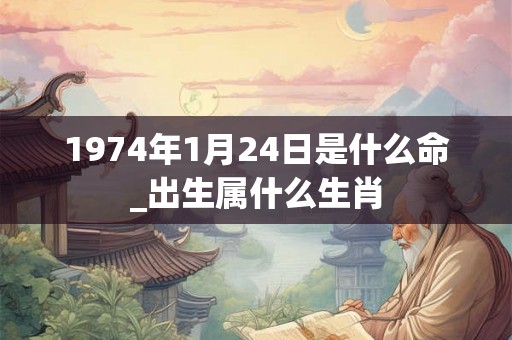 1974年1月24日是什么命_出生属什么生肖