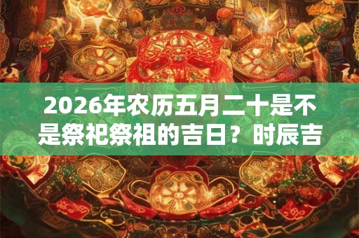 2026年农历五月二十是不是祭祀祭祖的吉日？时辰吉凶解析