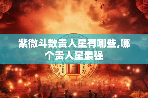 紫微斗数贵人星有哪些,哪个贵人星最强