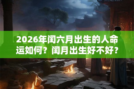 2026年闰六月出生的人命运如何？闰月出生好不好？