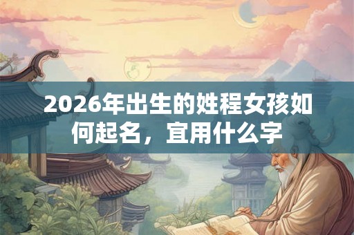 2026年出生的姓程女孩如何起名,宜用什么字 2026年出生的姓程女孩如何起名,宜用什么字
