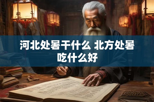 河北处暑干什么 北方处暑吃什么好