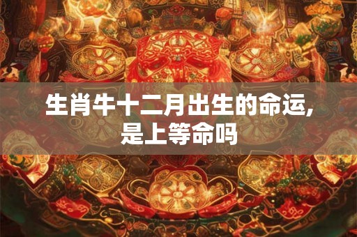 生肖牛十二月出生的命运,是上等命吗