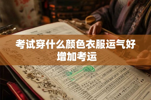 考试穿什么颜色衣服运气好 增加考运