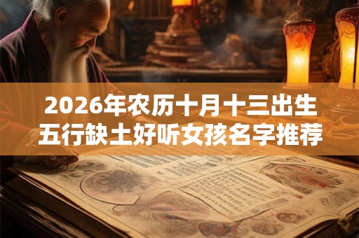 2026年农历十月十三出生五行缺土好听女孩名字推荐 2026年农历十月十三出生五行缺土好听女孩名字推荐