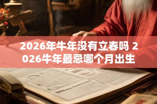 2026年牛年没有立春吗 2026牛年最忌哪个月出生