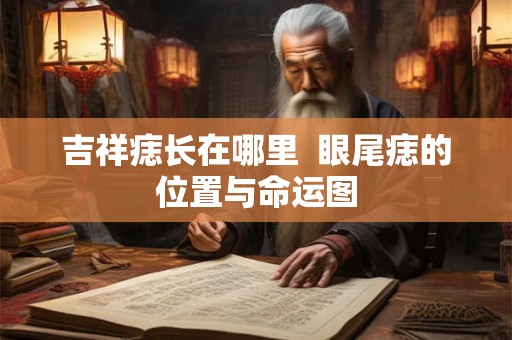 吉祥痣长在哪里  眼尾痣的位置与命运图