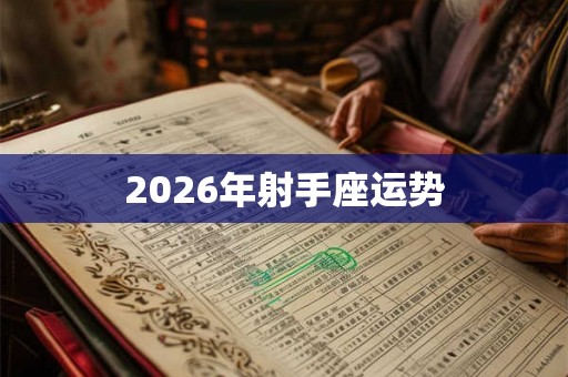 2026年射手座运势