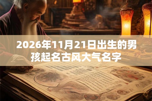 2026年11月21日出生的男孩起名古风大气名字