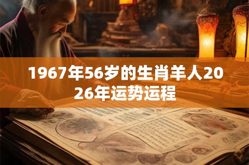 1967年56岁的生肖羊人2026年运势运程