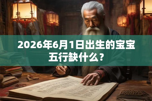 2026年6月1日出生的宝宝五行缺什么? 2026年6月1日出生的宝宝五行缺什么?