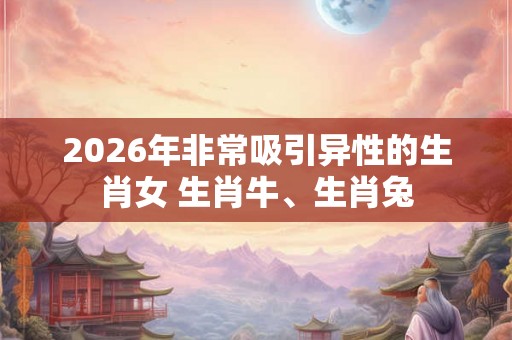 2026年非常吸引异性的生肖女 生肖牛、生肖兔