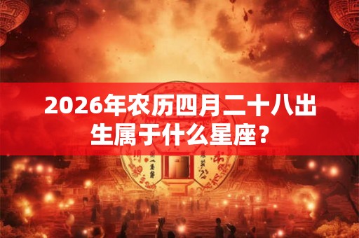 2026年农历四月二十八出生属于什么星座? 2026年农历四月二十八出生属于什么星座?