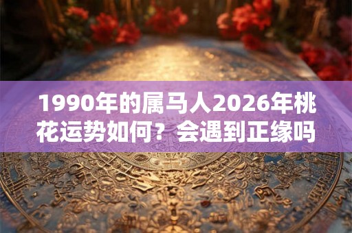 1990年的属马人2026年桃花运势如何？会遇到正缘吗？