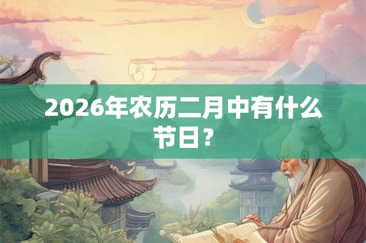 2026年农历二月中有什么节日？
