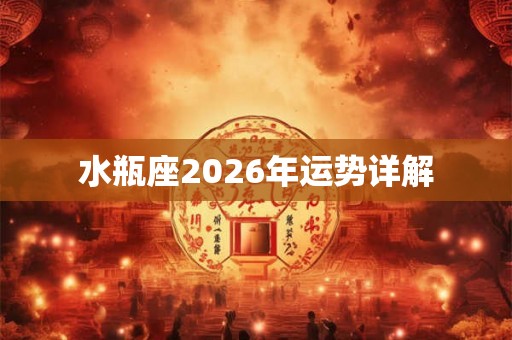 水瓶座2026年运势详解