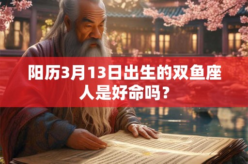 阳历3月13日出生的双鱼座人是好命吗？