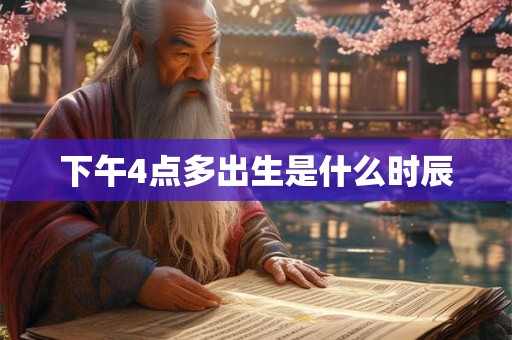 下午4点多出生是什么时辰