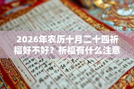 2026年农历十月二十四祈福好不好？祈福有什么注意事项？