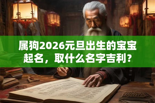 属狗2026元旦出生的宝宝起名，取什么名字吉利？