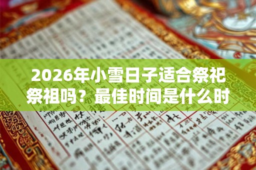 2026年小雪日子适合祭祀祭祖吗？最佳时间是什么时候？