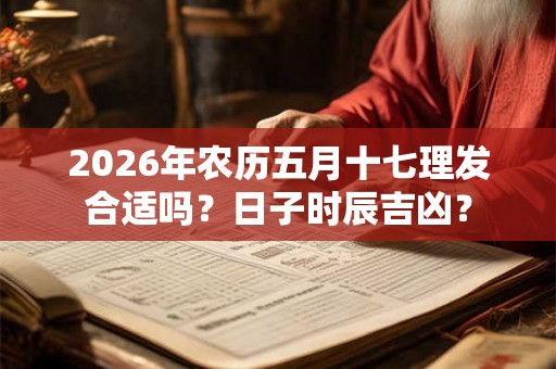 2026年农历五月十七理发合适吗？日子时辰吉凶？