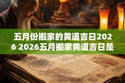 五月份搬家的黄道吉日2026 2026五月搬家黄道吉日是哪天 五月份搬家的黄道吉日2026 2026五月搬家黄道吉日是哪天