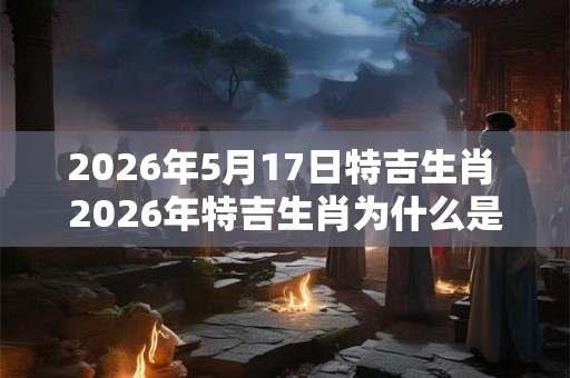 2026年5月17日特吉生肖 2026年特吉生肖为什么是5月17日 2026年5月17日特吉生肖 2026年特吉生肖为什么是5月17日