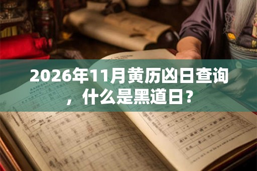 2026年11月黄历凶日查询,什么是黑道日? 2026年11月黄历凶日查询,什么是黑道日?