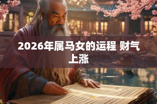 2026年属马女的运程 财气上涨
