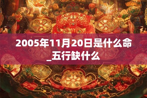 2005年11月20日是什么命_五行缺什么