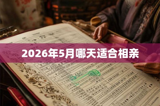 2026年5月哪天适合相亲