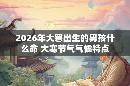 2026年大寒出生的男孩什么命 大寒节气气候特点