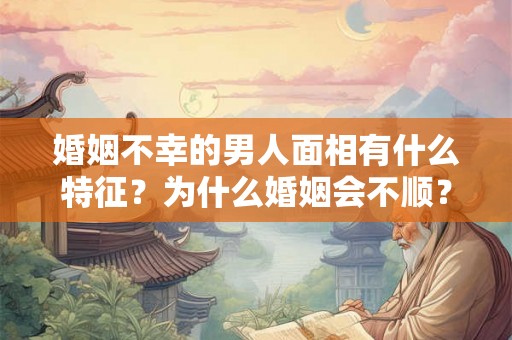 婚姻不幸的男人面相有什么特征?为什么婚姻会不顺? 婚姻不幸的男人面相有什么特征?为什么婚姻会不顺?