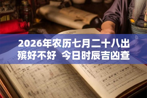 2026年农历七月二十八出殡好不好  今日时辰吉凶查询