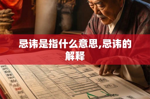 忌讳是指什么意思,忌讳的解释 忌讳是指什么意思,忌讳的解释