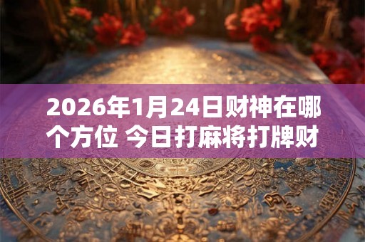 2026年1月24日财神在哪个方位 今日打麻将打牌财神方位