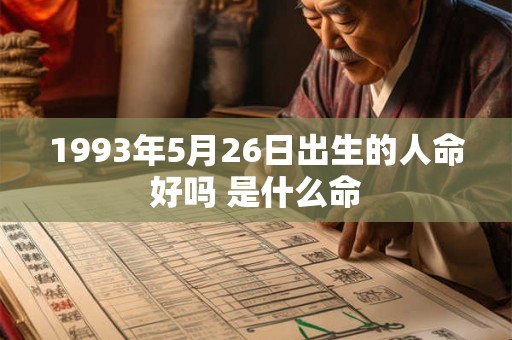 1993年5月26日出生的人命好吗 是什么命