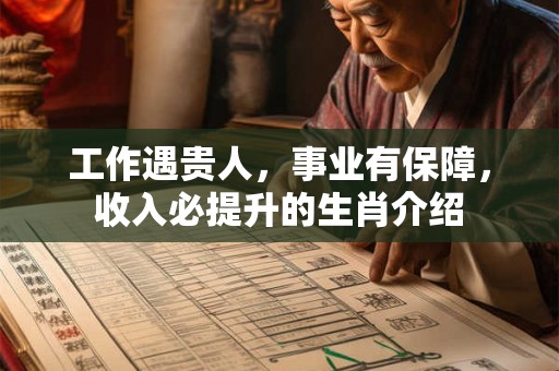 工作遇贵人，事业有保障，收入必提升的生肖介绍